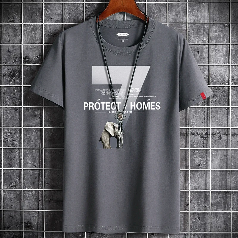 Футболка мужская белая с круглым вырезом в стиле аниме оверсайз 2021