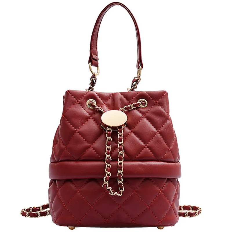 Элегантная женская клетчатая сумка ведро 2019 модная Новая высококачественная