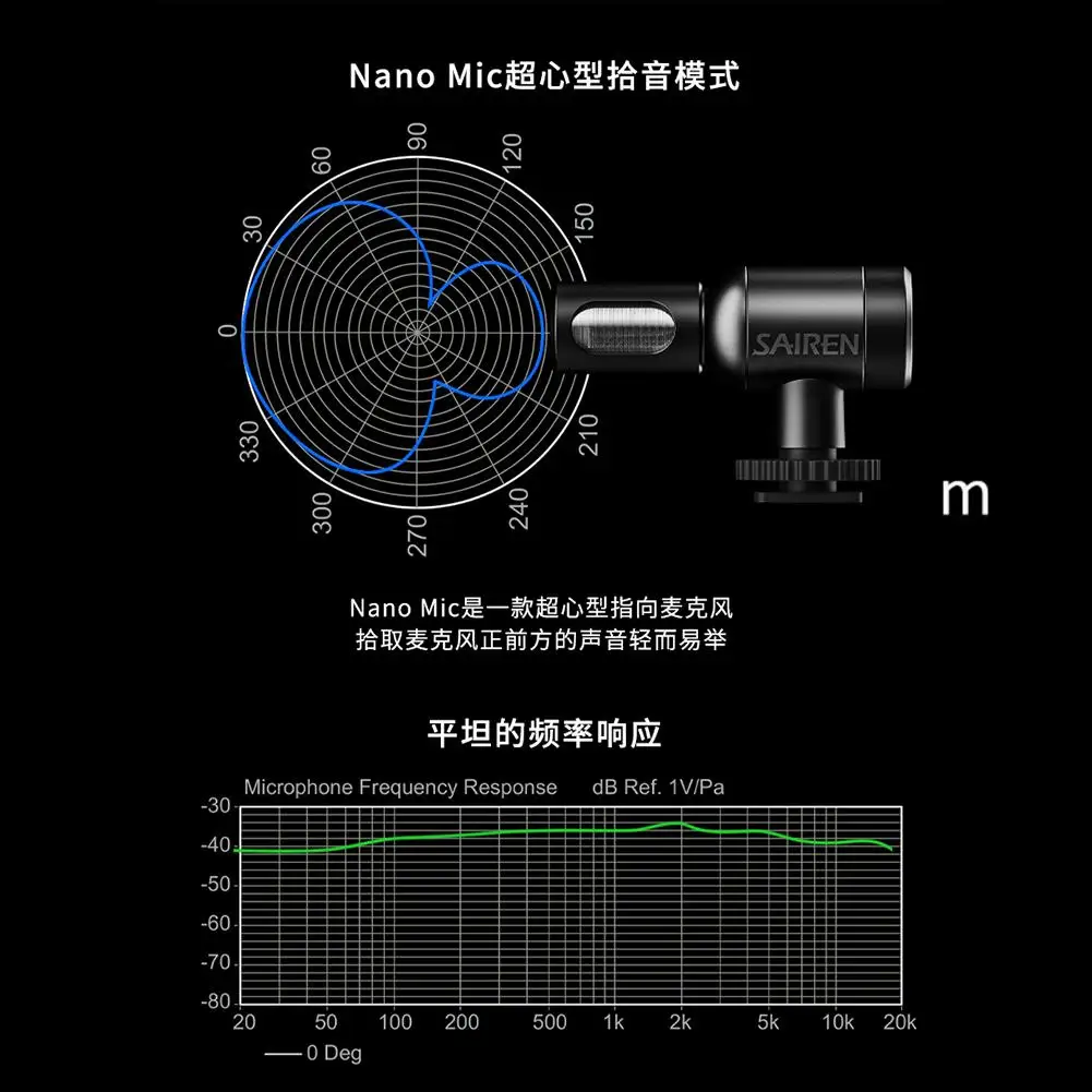 

Wireless Microphone Vlog Video Mic for DSLR Cameras Action Pocket-in Microphones Electric Musical Instrument Parts Accessories