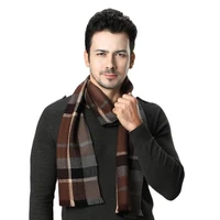scarf wool men warm personality 180cm30cm business neck protection light travel windproof scarf ski scarf