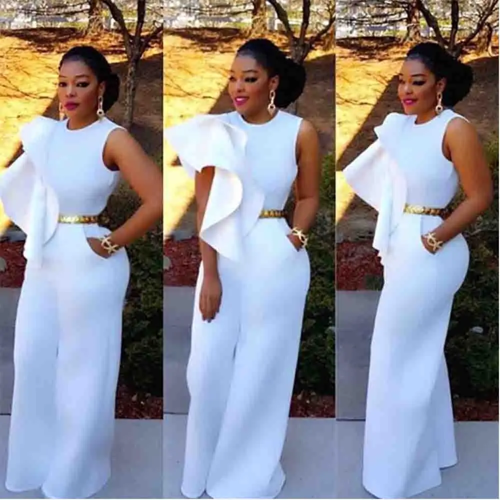 Женский Облегающий комбинезон белый до 90% скидка лето 2020|Женские комбинезоны| |