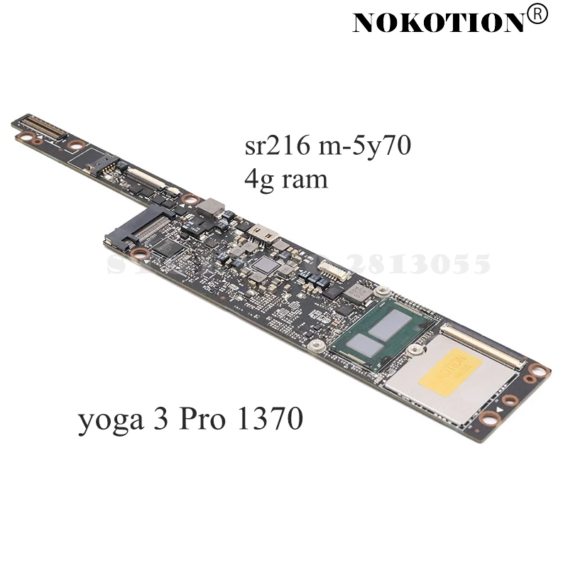 NOKOTION материнская плата для ноутбука Lenovo Yoga 3 Pro 1370 с процессором SR216 M 5Y70 4 Гб RAM AIUU2 NM