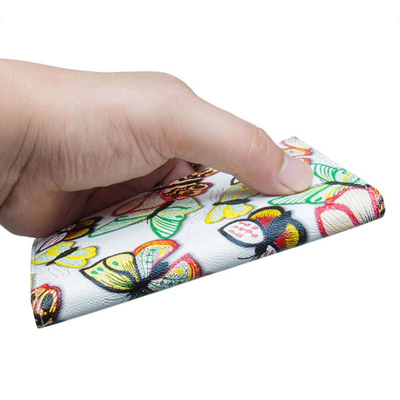 Женская Обложка для паспорта с принтом бабочки держатель карт из искусственной