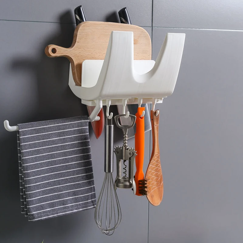 

Modern Non-Slip Pot Cover Bracket, Wall Wear-Resistant with Hook Retail