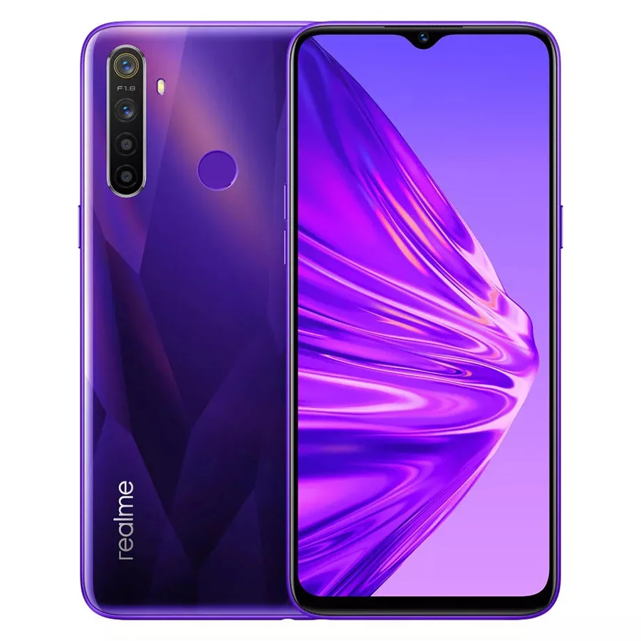 Европейская версия OPPO Realme 5 (RMX1911) 6 дюйма 3/4 ГБ ОЗУ 64/128 Гб ПЗУ Восьмиядерный Snapdragon 665
