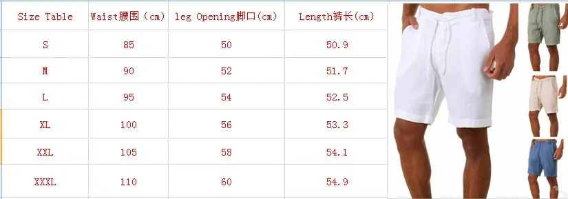 

2021 New Men's Casual Fashion Flax High Quality Shorts Linen Solid Color Short trousers Male Summer Beach Breathable Flax Shorts