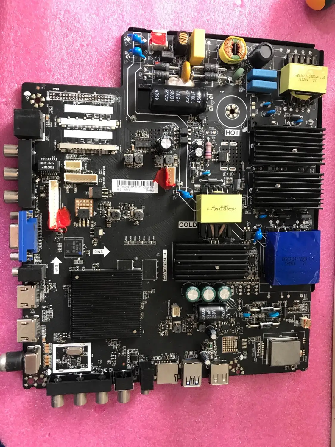 

TP.HV510.PC822 PC821 4K three-in-one driver board Android smart network TV motherboard