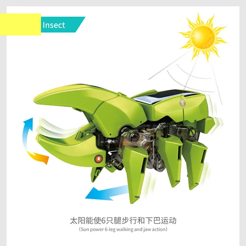 4 в 1 робот трансформер на солнечной батарее|Наборы для сборки моделей| |