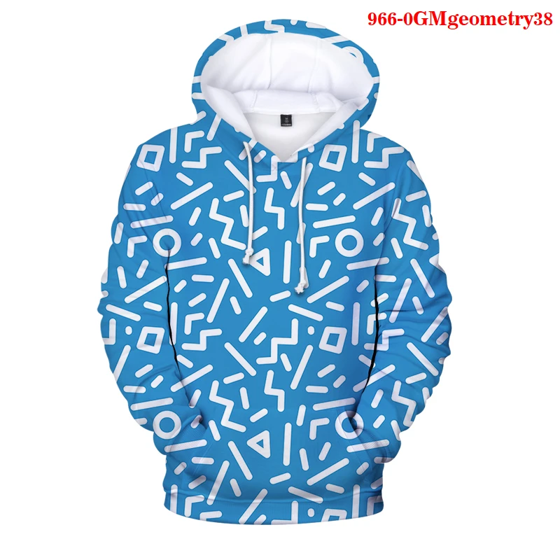 Aesthetic Clothes Geometry Hoodies Women Clothing Gothic Punk Hoodie Tracksuit Femmes Sweetshirts Geometry 3D Hooded Pullovers
