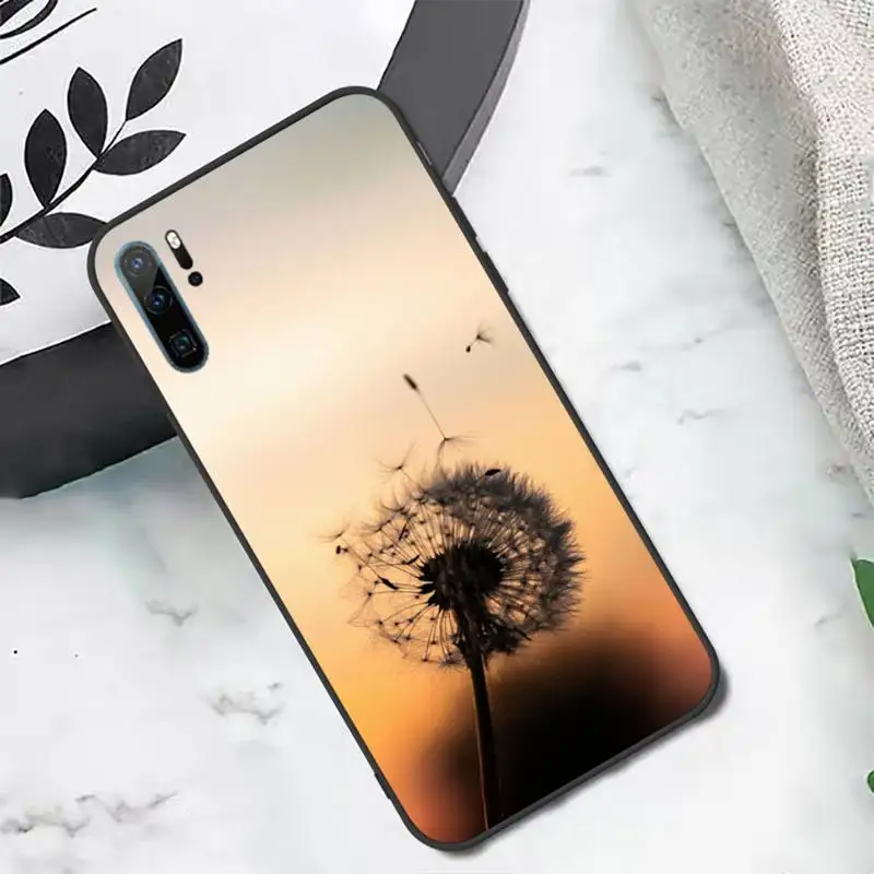 

Flower Dandelion pattern Phone Case For Huawei honor Mate P 10 20 30 40 i 9 8 pro x Lite smart 2019 nova 5t