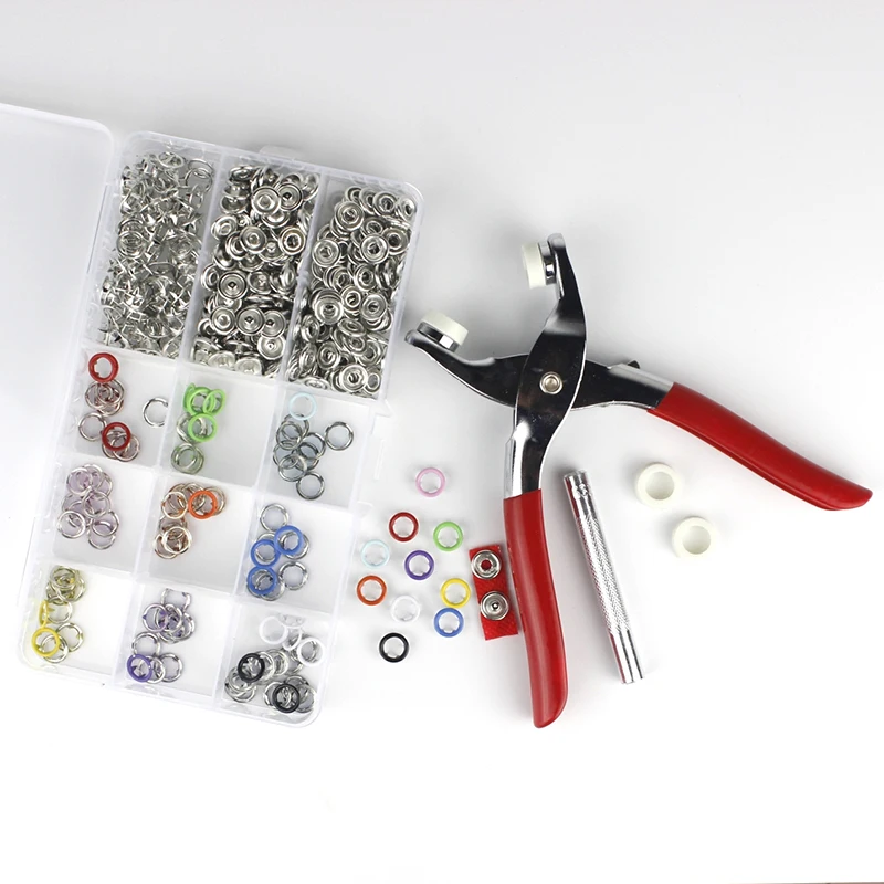 Металлический штырь 9 5 мм 100 комплектов зажимы для колец без пришивания Детские