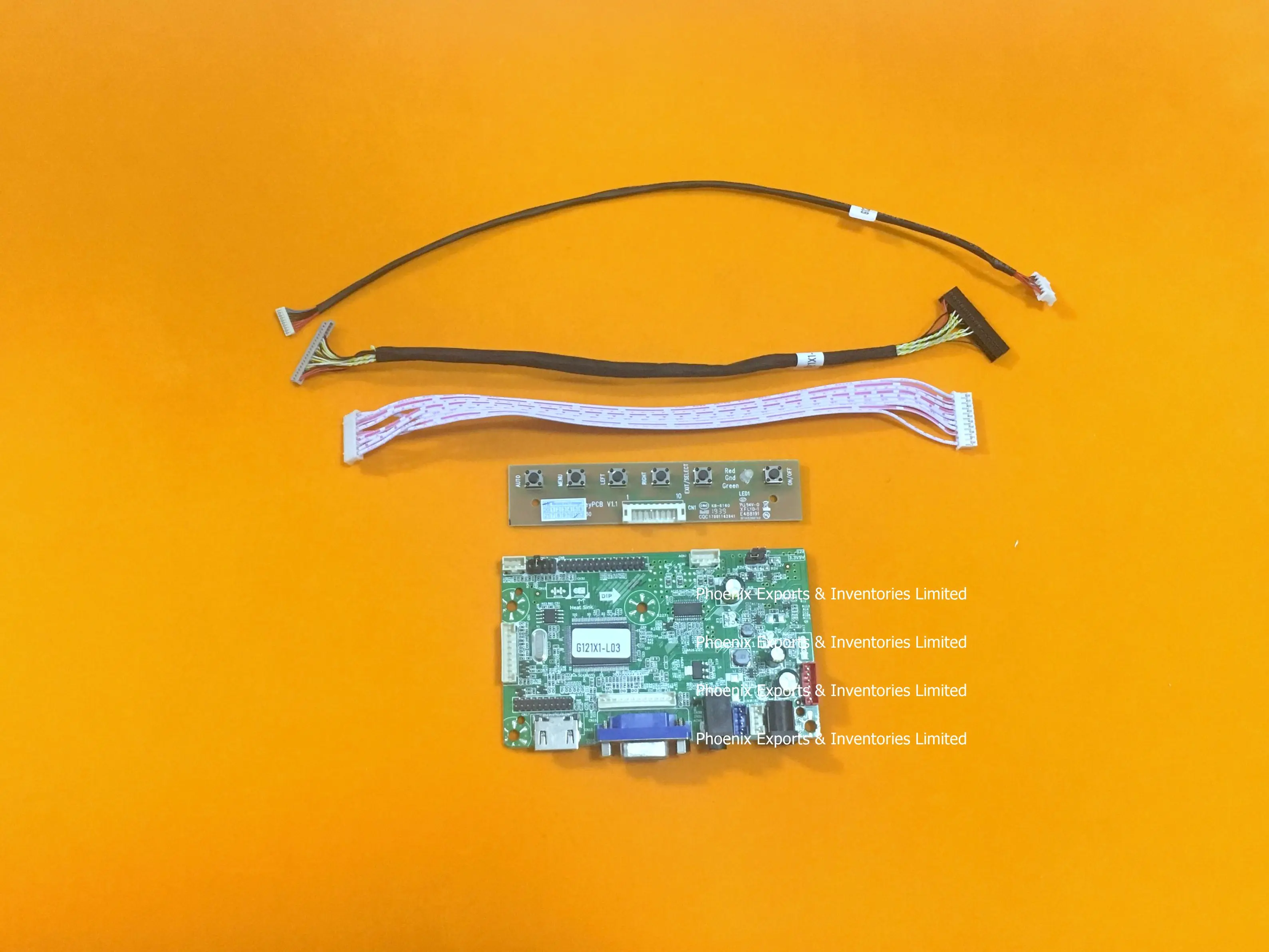 VGA HDMI TFT Драйвер платы для G121X1-L03 ЖК-дисплей Панель полный набор с LVDS и светодиодный