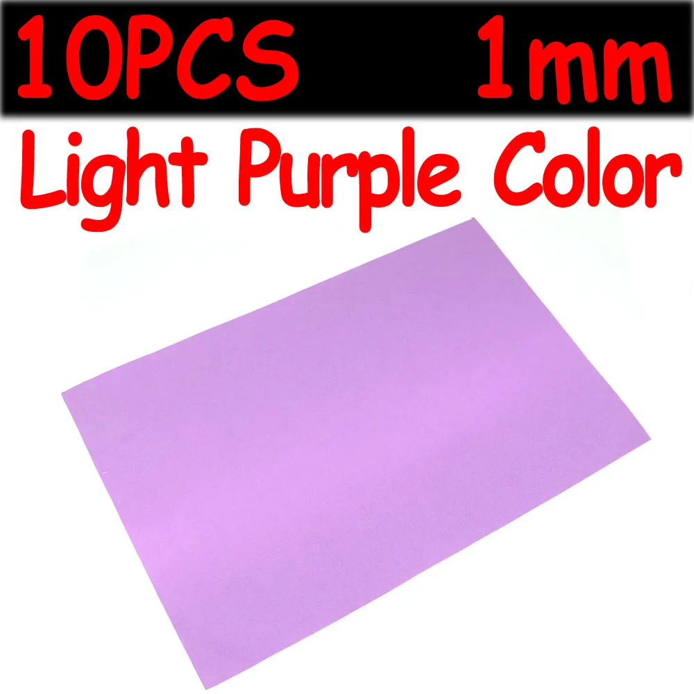 10PC 1mm LightPurple Wifreo 10 шт. 24 см X 18 см тонкий брезент на палатку мягкая пена 1 мм муха связывание и материалы для рукоделия хопперы муравьи и жуки мухи Материалы корпуса - Цвет: 10PC 1mm LightPurple