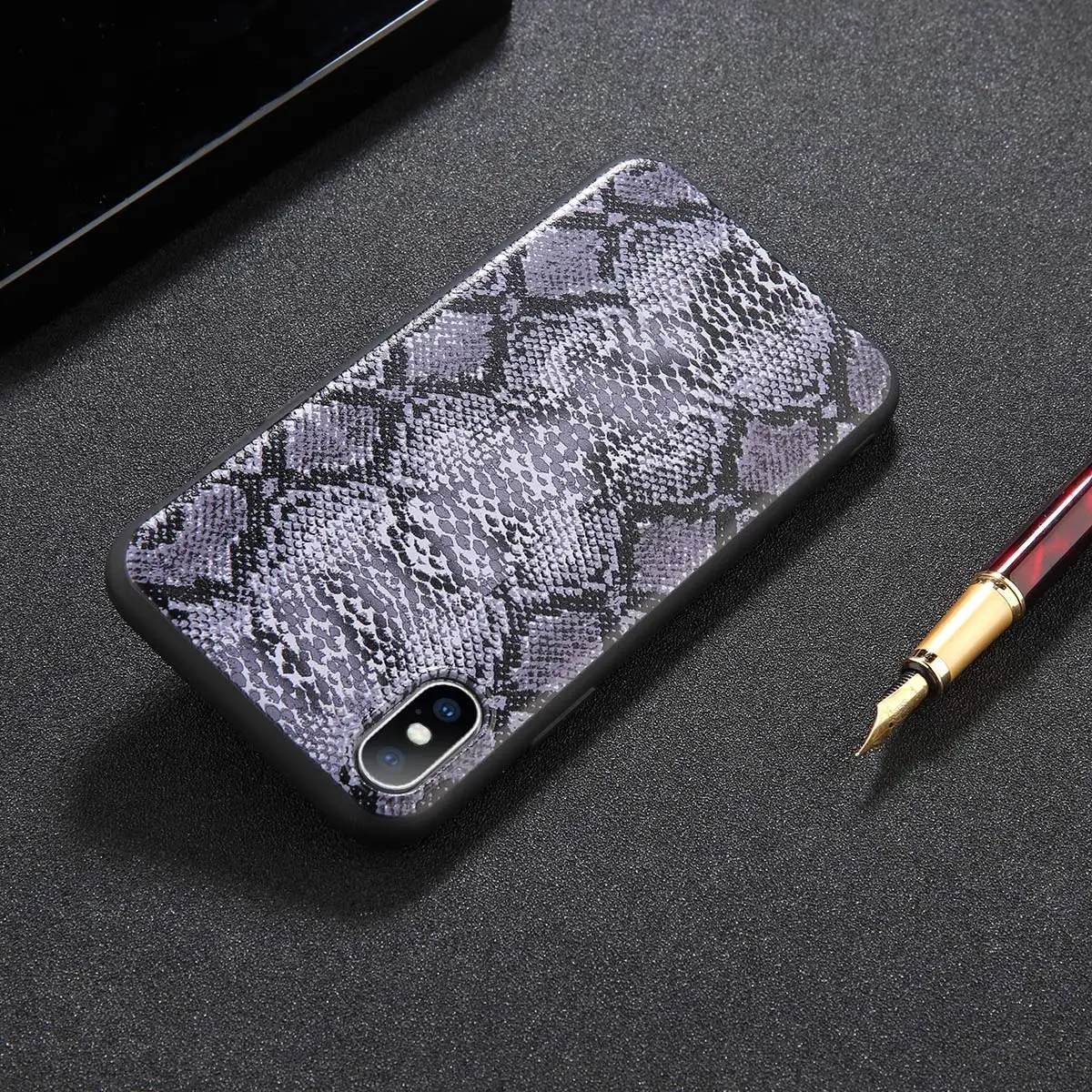 T5 Lovebay чехол кожа змеи, зерно телефонные чехлы для iphone X Case мягкий Животные Печатный чехол-накладка на заднюю крышку для iphone 6 6S 7 8 плюс XS Max X XR - Цвет: T5