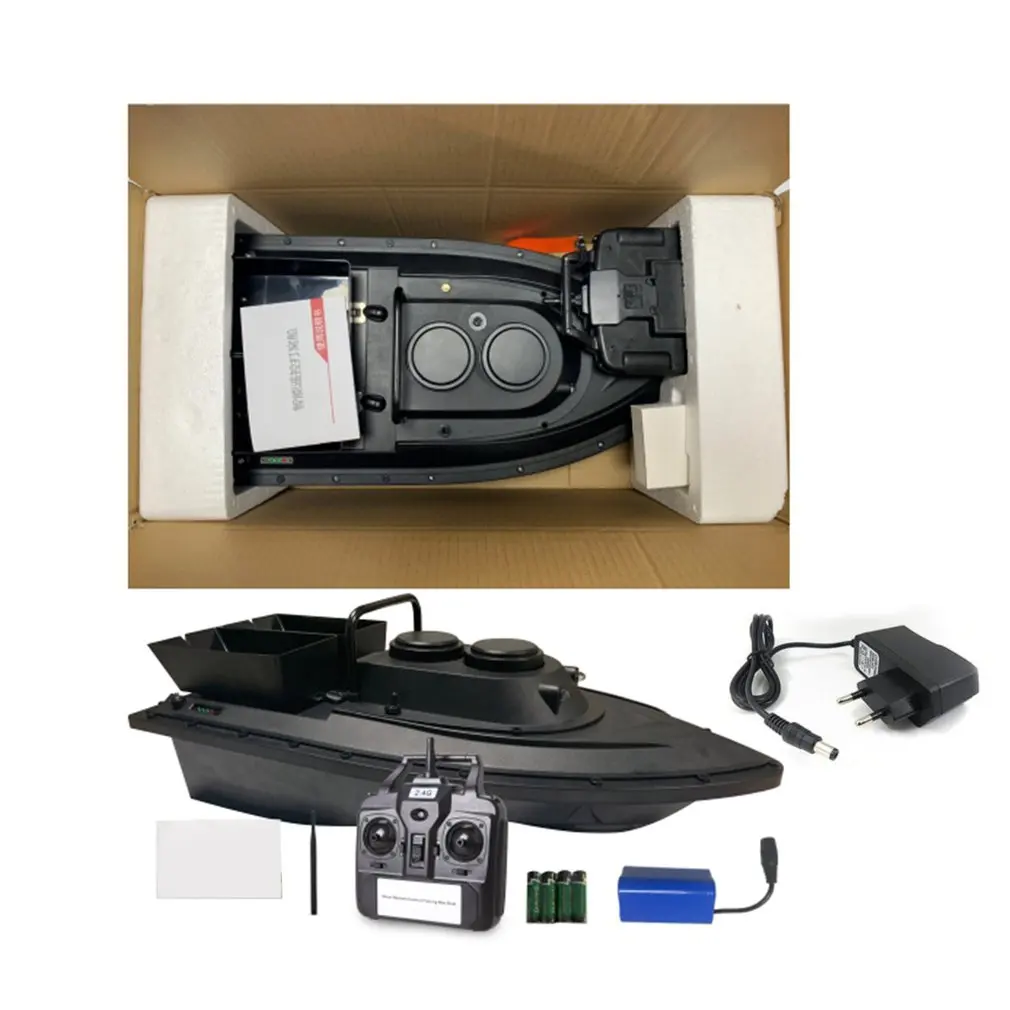 EU D11 Smart RC приманка лодка игрушки двойной мотор рыболокатор корабль лодка пульт дистанционного управления 500 м рыбацкие лодки катер рыболовный инструмент модель игрушки - Цвет: EU