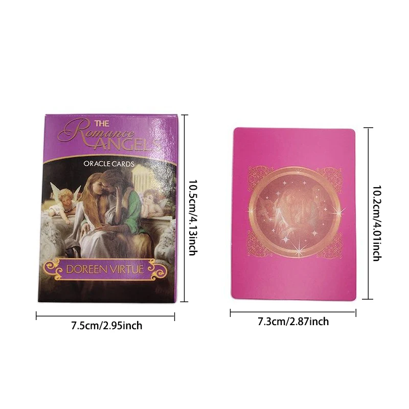 Колода карт Tarot с романтическим ангелом карты изображением ораклов судьба 44