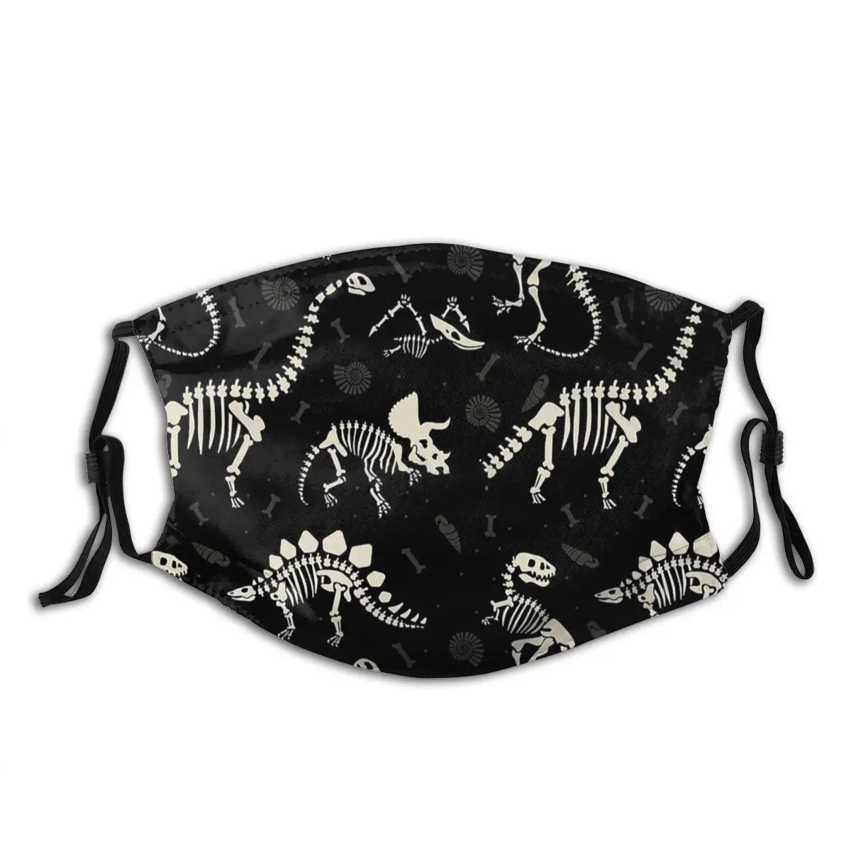 

Черная многоразовая модная маска для лица с защитой от ветра и холода и фильтрами