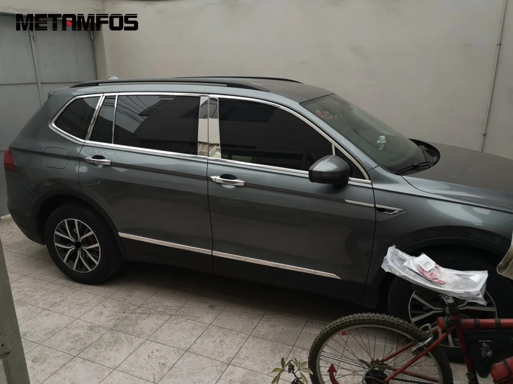Декоративная накладка на окно для Volkswagen Tiguan 2017 2018 2019 B + C декоративная наклейка