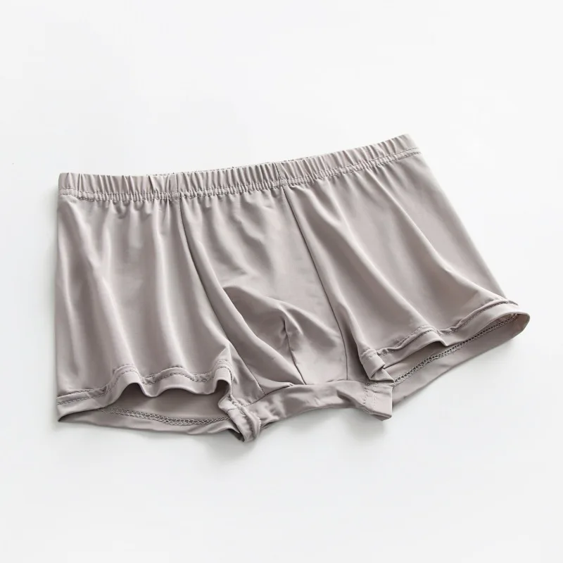 3 шт./лот плюс размер мужское нижнее белье из ледяного шелка крутые боксеры