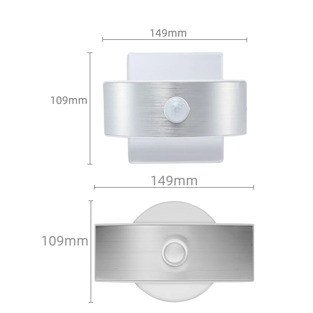 

Modern LED Wall Light Indoor Decoration Loft Lamp Motion Sensor Night Light 4xAAA Battery Powered Wall Lamp Stair Light