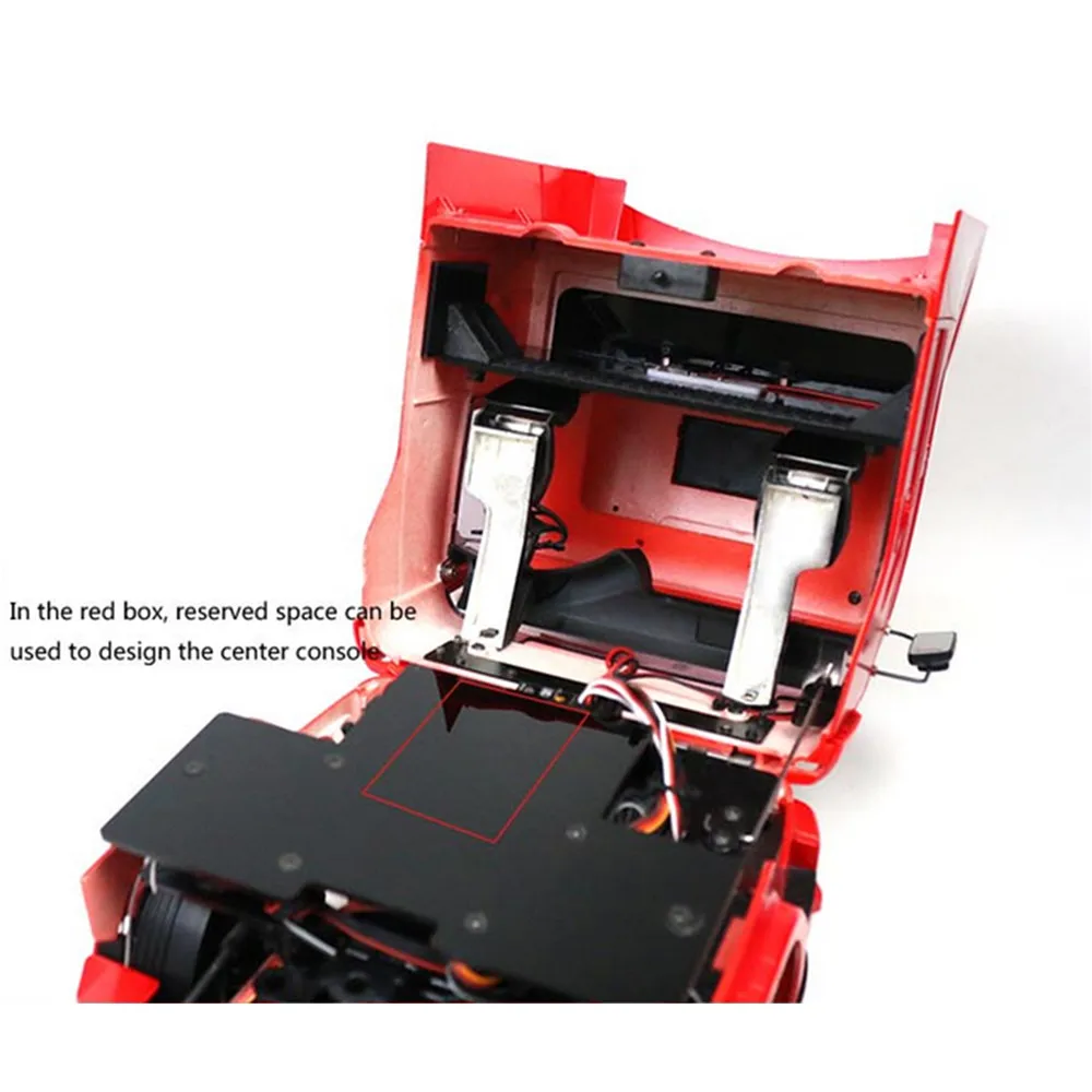 

For Tamiya Scania 56323 1/14 RC Car Upgrade Parts 2.5mm Acrylic Cab Floor Board Battery Holder Mount Accessories Kit