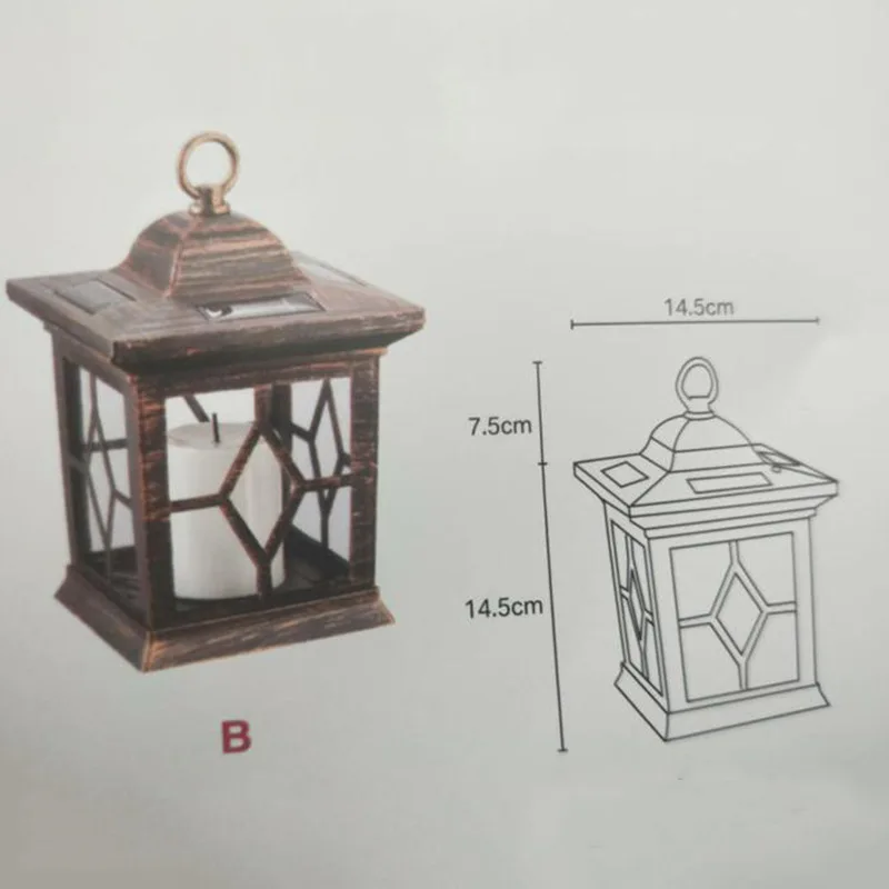 Взрывозащищенный уличный светодиодный светильник на солнечной батарее античный