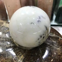 natural white opal ball crystal furnishings stones to ward off evil spirits raw stone white color stone crystal ball