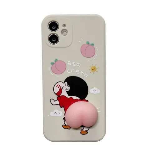 

Funny Cartoon Butt is Suitable For iPhone 12 Mobile Phone Case Pinch Fart Peach Female Decompression Shatter Resistant Corgi Dog