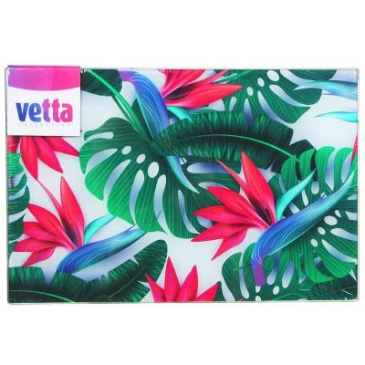 VETTA Tropics Glass chopping board 20x30x0.4cm Kitchen supplies Blocks Knives Accessories Dining Bar Home Garden | Дом и сад