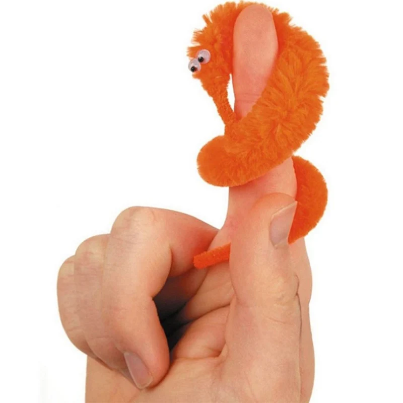 

10pcs/lot Magic Props Hippocampus Toy Magic Insect Color Plush Magic Worm Twisty 23CM Suitable for Magic Beginners Funny Toys
