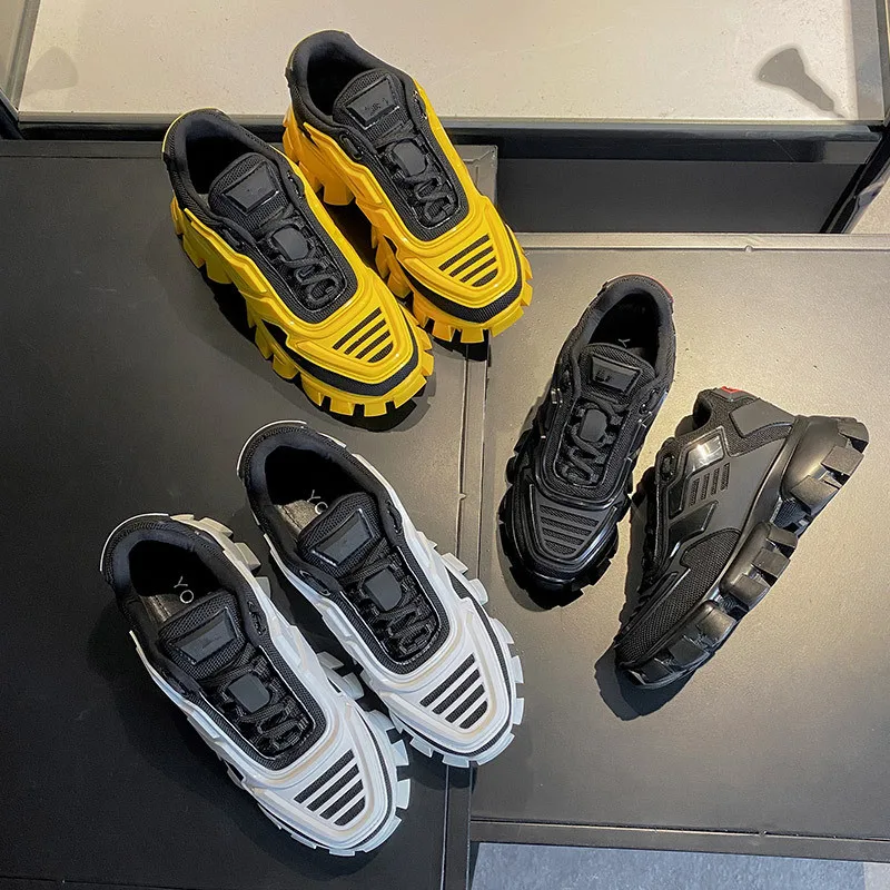 

brand designer platform Women's sneakers Increase height street sports men's running shoes Spring Autumn fashion Unisex shoes