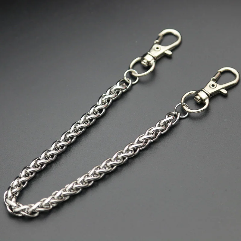 More Than 20 Styles DIY Chain Stainless Steel Long Metal Wallet Leash Pant Jean Keychain Ring Clip Men's Hip Hop Jewelry | Украшения и