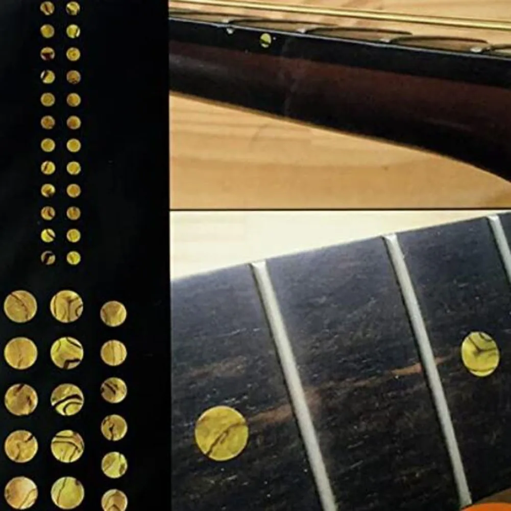 12 шт. Золотой перламутровый бас-гитара Luthier точки гриф тонированные Точки