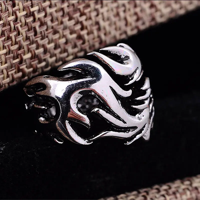 Мужская мода кольцо на палец с клипсами Дурной глаз узор в виде дракона ботинки