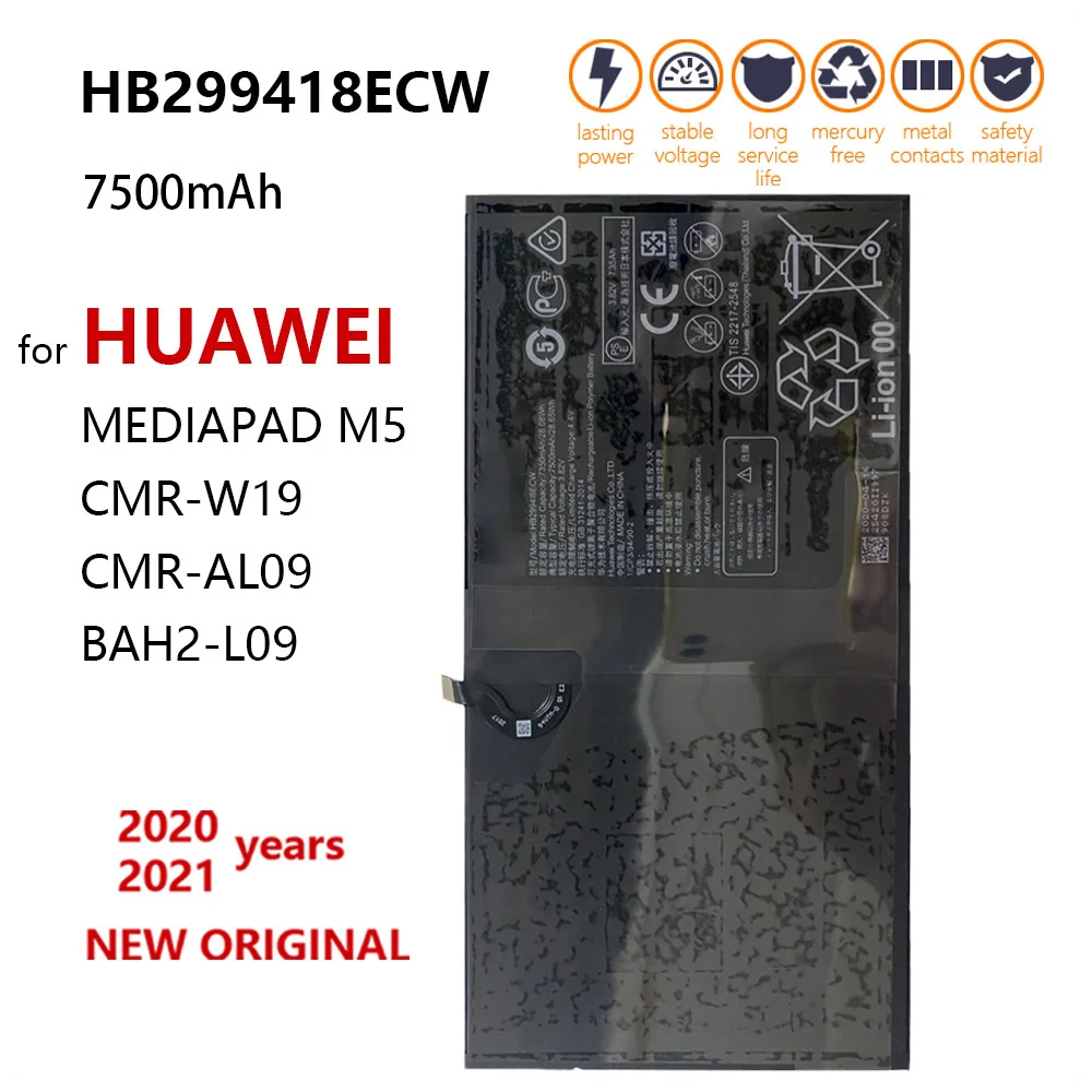 

high quality HB299418ECW For Huawei MediaPad M5 CMR-W19 CMR-AL09 BAH2-L09 Genuine Phone Battery+Kits Replacement batteria