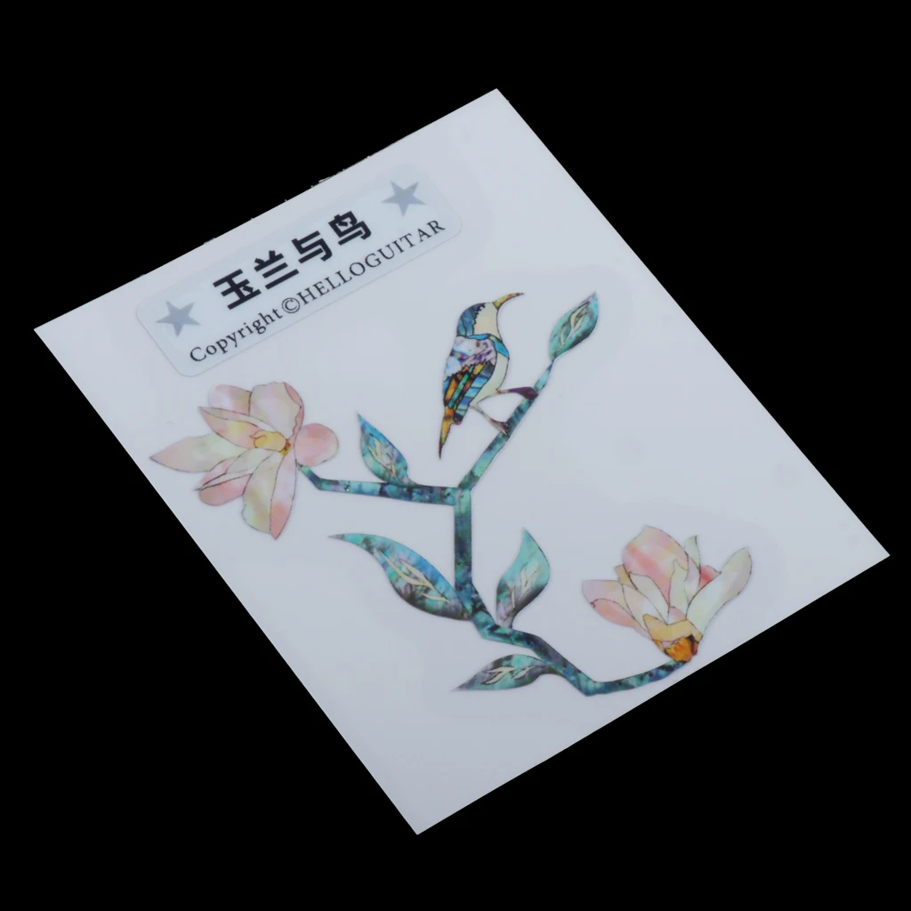 elektrische gitarre bass körper abziehbilder aufkleber pvc 10cm kopfplatte inlay aufkleber teile free global shipping