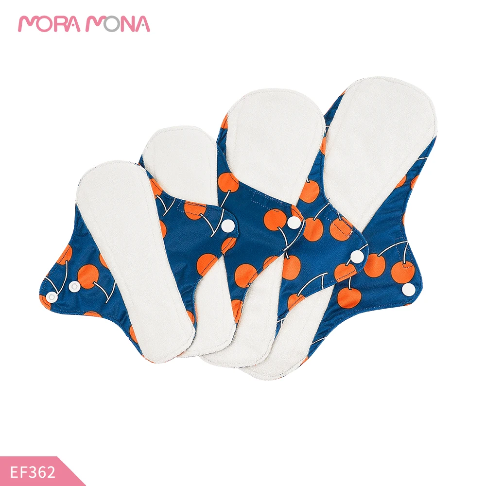Mora Mona Organic Bamboo Fiber Washable Hygiene Menstrual Pads Reusable Sanitary For Lady | Красота и здоровье