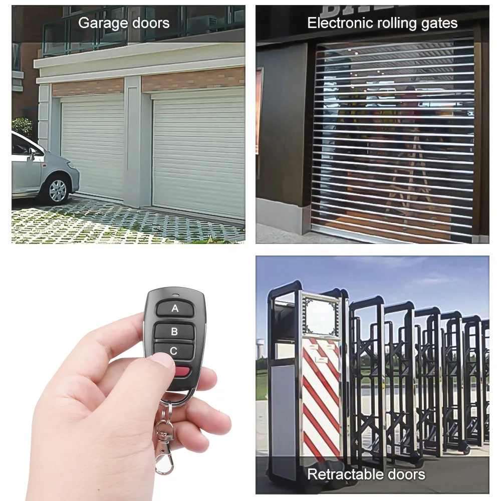 kebidu 433 MHz Auto Remote Control Cloning Gate for Garage Door Portable Duplicator Key | Электроника