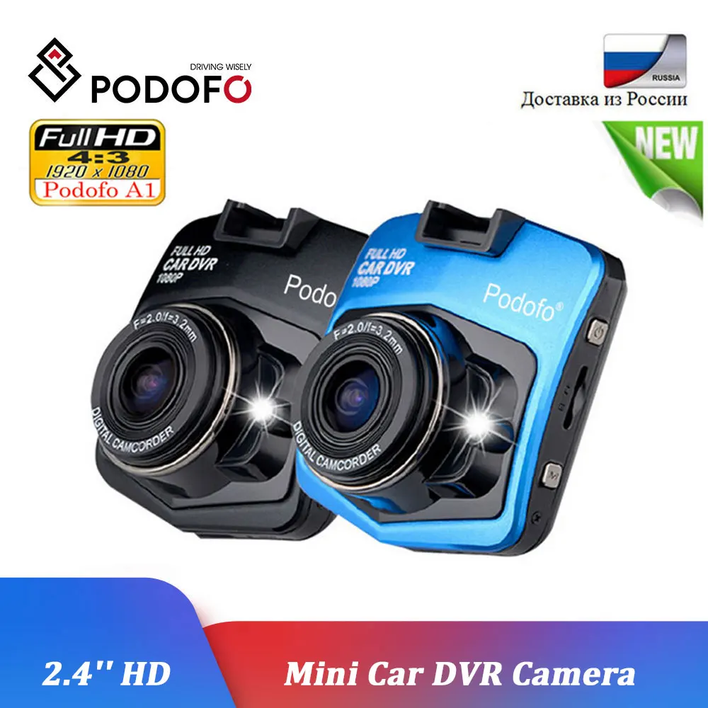 Podofo A1 Автомобильный видеорегистратор Dashcam Full HD 1080P видео рекордер регистратор с ночным видением g-сенсор автомобильная видеокамера мини видеорегистраторы Dash Cam камера