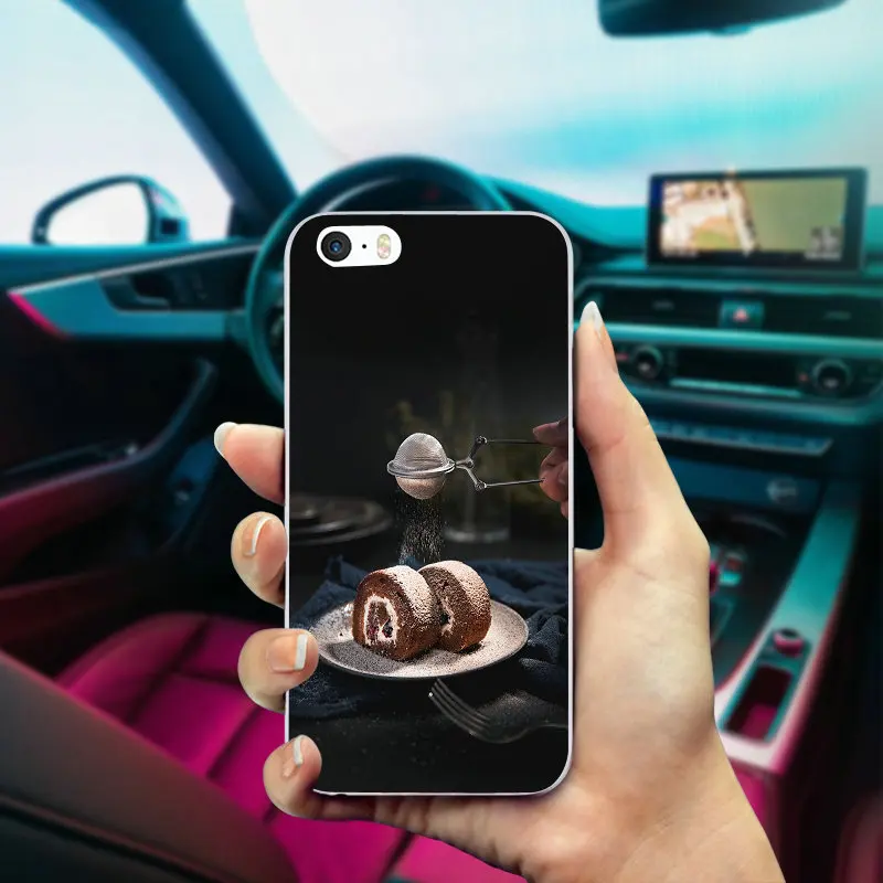 Soft Clear TPU Silicone Phone Cases Coque for iPhone X XR XS 11 Pro Max 4 4S 5 5S 5C SE 6 6S 7 8 Plus Bags Chocolate Cake | Мобильные