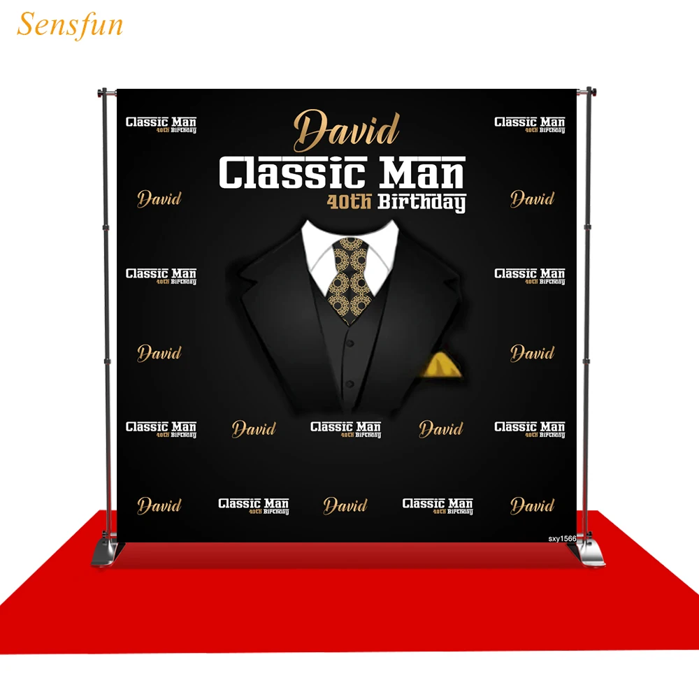 

LEVOO фотографический фон черный костюм с бабочкой на день рождения классические декорации фотосъемка фотобудка для фотосессии фон-реквизит ...