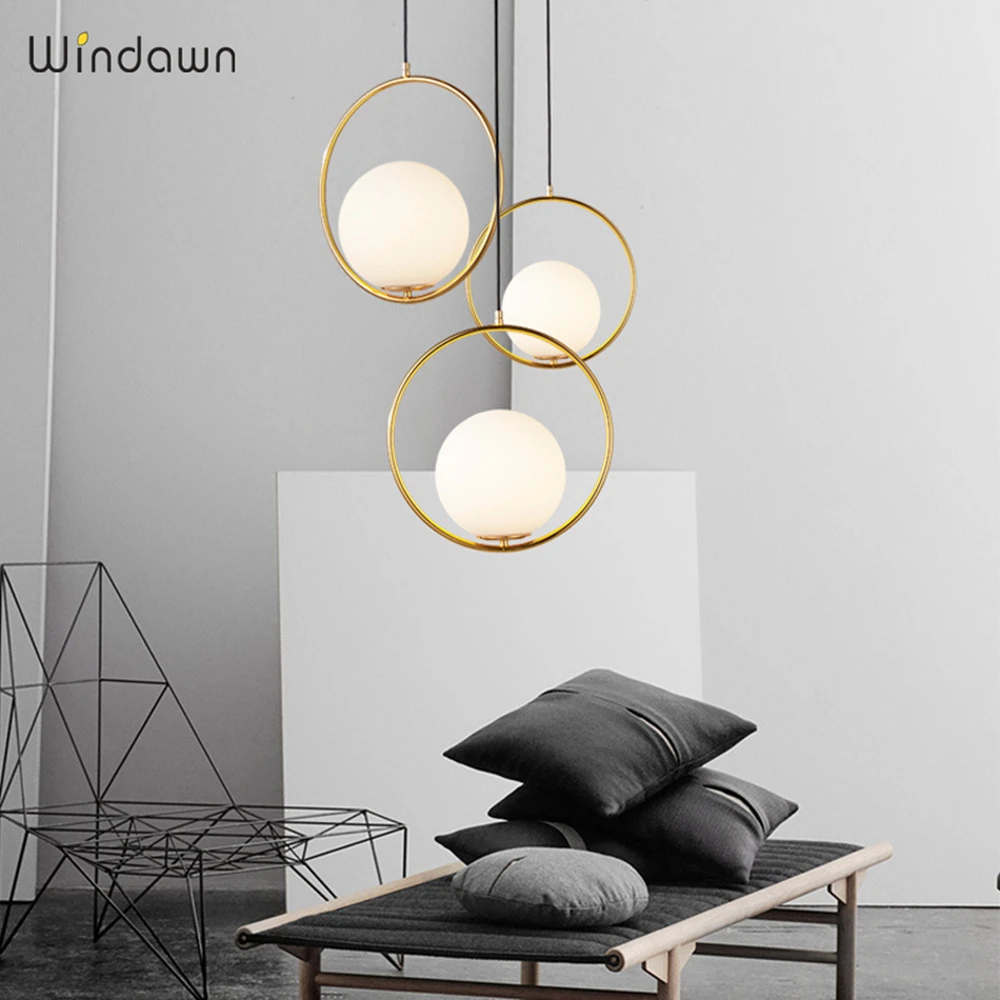 Подвесные светильники Windawn в скандинавском стиле стеклянная потолочная лампа