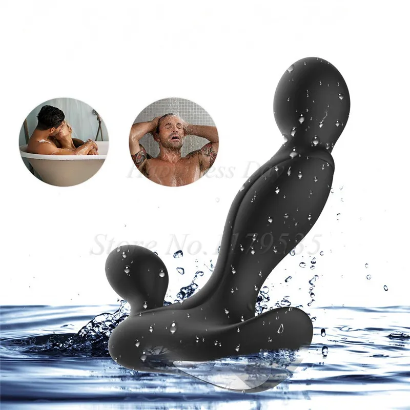 Массажер-вибратор для простаты анальная пробка водонепроницаемая с мощным