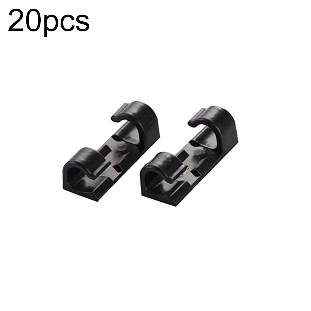 

HOT SALES!!! 20Pcs Self-adhesive Cable Clip Clamp Wire Buckle Line Fastener Organizer Fixer