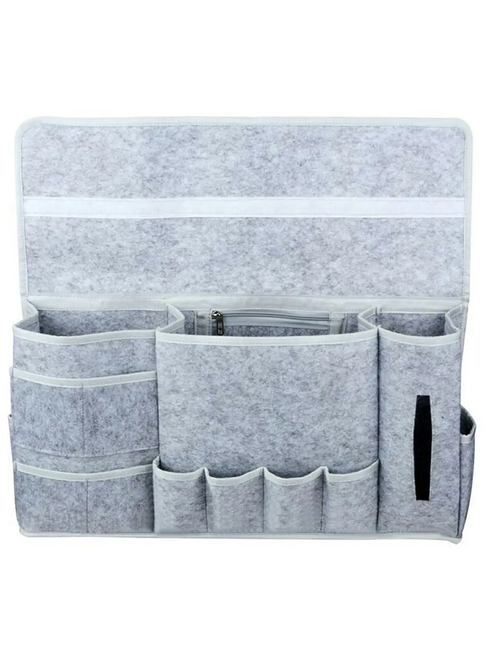 

12 Pocket Bedside Felt Storage Bag Table Cabinet Storage Organizer Phone Ipad Pen Remote Control Environmental Storage