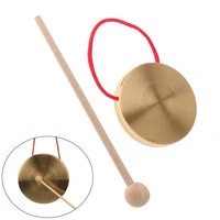 21cm hand hand gong copper cymbals with wooden stick for band rhythm chapel opera percussion traditional chinese musical folk
