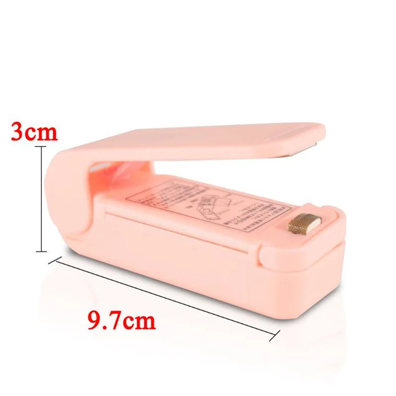 

Portable Mini Sealer Home Heat Bag Plastic Food Snacks Bag Sealing Machine Food Packaging Kitchen Storage Bag Clips Wholesale