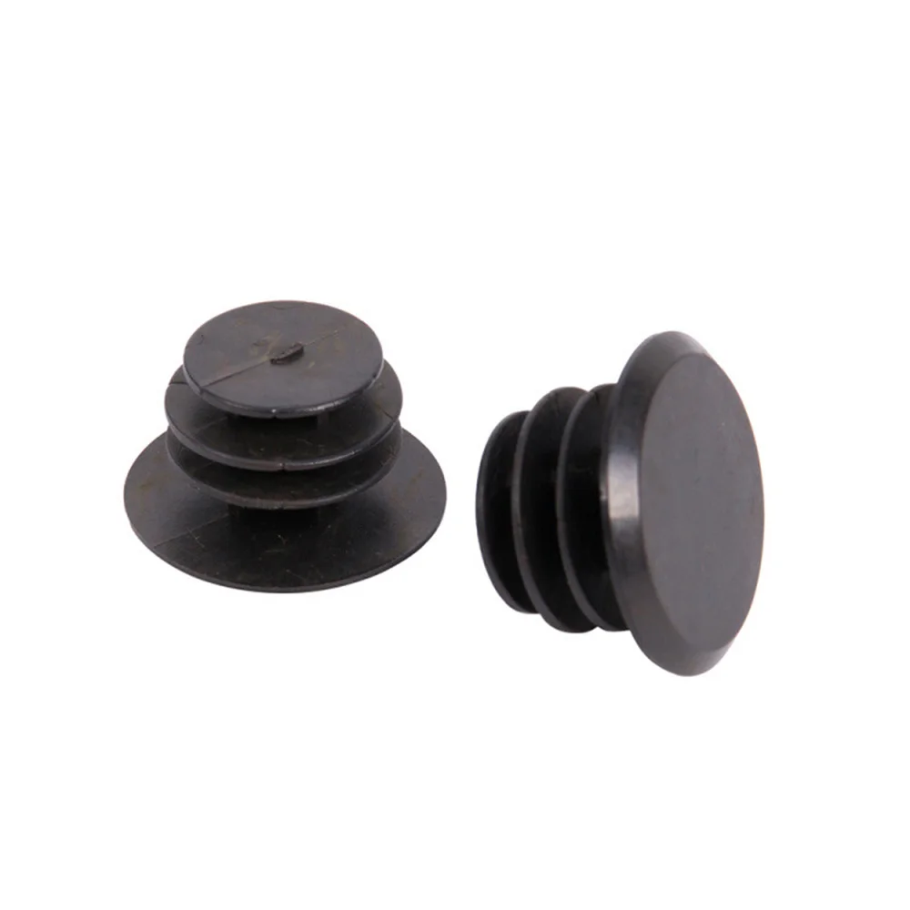 

10pcs Mountain Bike MTB Road Handlebar End Plugs Handlebar Caps PVC Handle Grip Bar End Stoppers(Black)
