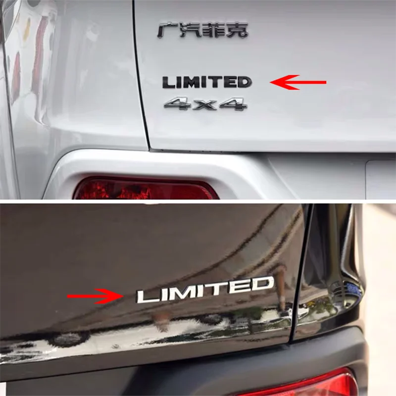 

JEAZEA ABS LIMITED Edition Logo Car Sticker Emblem Badge Decal Auto Motorcycle Accessories Car Styling 3D Chrome Silver