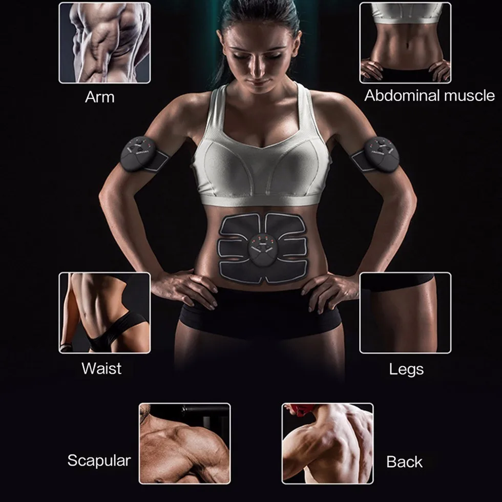 Унисекс EMS тренировочный массажер для тела бедер мышц ABS стимулятор фитнес - Фото №1